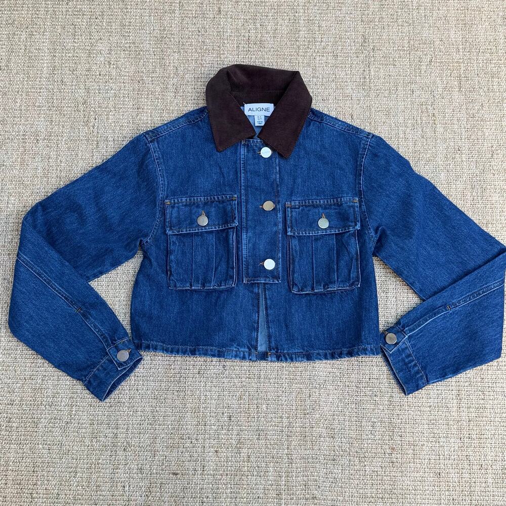 💙 Aligne Ethan Dylan Denim Chore Jacket | Size UK 6 (US 2/EU 34)